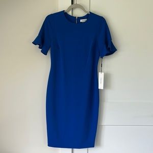CALVIN KLEIN NWT ROYAL BLUE BUSINESS CASUAL DRESS